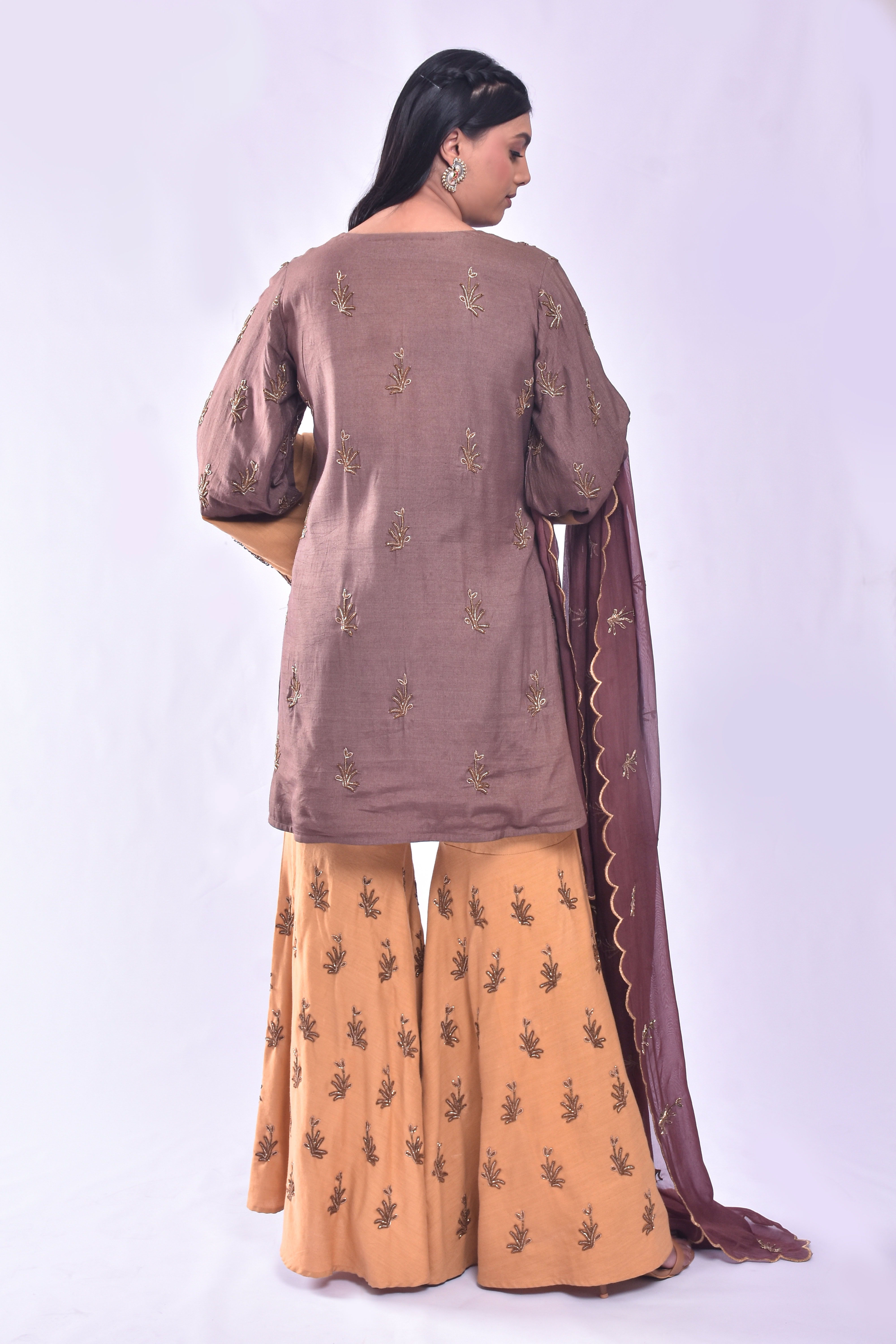 Heeramandi Style Shahi Plazo N Kurta Set